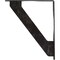 Ekena Millwork Traditional Wrought Iron Bracket, (Single center brace), Antiqued Silver 1 1/2"W x 12"D x 15"H BKTM01X12X15STRASV - alternate 6